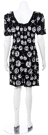 Galactic Inspired Hand Sequined Short Dress back