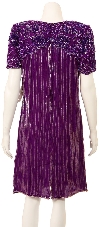 Tea Length Sequin Beaded Dress back