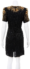 Hearty Drops Hand Beaded/Sequined Dress back