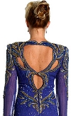 Keyholed Back Full Sleeve Long Gown back