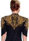 Sweetheart Full Length Beaded Gown back
