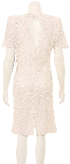 Knee Length Fully Sequined Cocktail Dress back