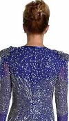 Sweetheart Full Length Beaded Gown back