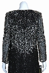 Sweetheart Full Length Beaded Gown in back