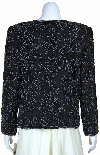 Fully Beaded Floral Print Jacket back