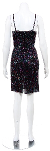 Party Short Dress Fully Sequined  back