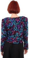 Gold Leaf Style Jacket  back in Black/Multi