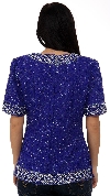 Small Clovers Detail Hand Beaded/Sequin Blouse back