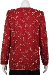 Floral Linked Gold Border Hem Jacket  back