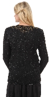 Round Neck Full Sleeves Beaded Jacket back