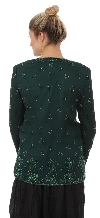 Hand Beaded Jacket with an Elaborate Border back
