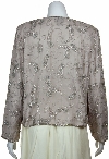 Semi-Circular Floral Print Jacket back