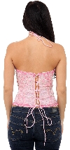 Flowered Wonderland Hand Beaded HalterTop back