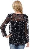 Sheer Jacket With Floral Design back