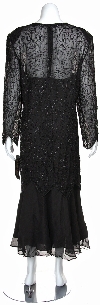 One Piece Beaded Formal Evening Dress back