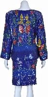 Two Piece Matching Jacket and Skirt Set back