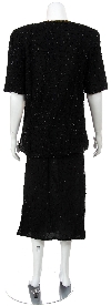 Half Sleeve Sequined 2-piece Dress back
