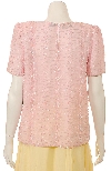 Fully Beaded Short Sleeve Blouse back