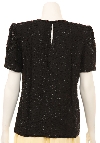 Short Sleeved Hand Beaded Blouse back