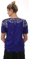 Fully Beaded Pullover Blouse back