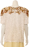 Symmetrical Hand Beaded Sequin Blouse back