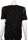 Hand Beaded Sequin Blouse back