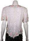 V-Neck Hand Beaded Blouse back