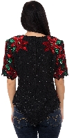 Holiday Spirit Hand Beaded/Sequined Blouse back