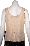 Broad Strapped Beaded Blouse back in Peach
