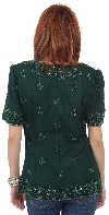 Decorative Bordered Beaded Blouse back