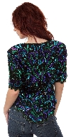 Fully Sequined Beaded Blouse back