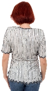 Cheerful Star Hand Beaded Blouse back