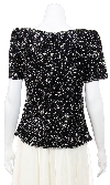 Sparkling Night Hand Sequined Blouse back