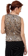 Sequined Blouse with Detailed Beading back