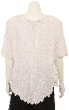 Hand Beaded Short Sleeve Blouse back