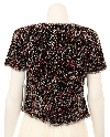 Short Sleeved Fully Beaded Blouse back
