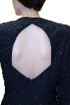 Full Sleeved Formal Mother of the Bride Dress back