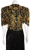 Full Length High Waistline Beaded Dress back