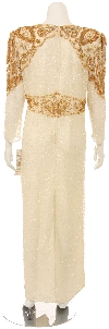 Multi-Pattern Sequin Designed Evening Dress back
