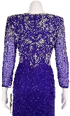 Full Length Formal Beaded Gown back