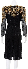 Galaxy Hand Beaded Formal Dress back