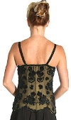 A-Line Long Beaded Dress back