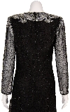Tea Length Sequin Beaded Cocktail Dress back
