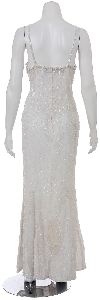Winter Fresh Hand Beaded Dress back