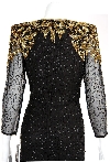 Tea Length Cocktail Dress with Decorative Hem back