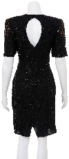 Growing Paradise Hand Beaded Short Dress back