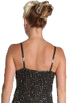 Full Length Beaded Formal Gown with Maze pattern back