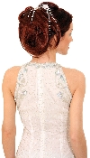 Round Halter Neck Cocktail Dress back