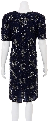 Flower Hook Hand Beaded Short Dress back