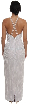 Transparent Top an Long Evening Dress back